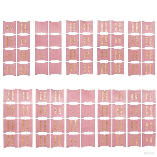 Bibel Tabs, 80pcs Clear Clear Protesive Bible Accessoires umfassen 14 leere Etiketten, tränenfeste und leicht zu lesen für die Navigation Bibel Tabs, 80pcs Clear Clear Protesive Bible Accessoires umfassen 14 leere Etiketten, tränenfeste und leicht zu lesen für die Navigation von Peosaard