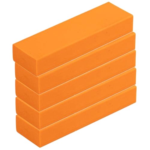 Kratzerentferner aus Edelstahl, 5pcs Gummi -Rost -Radiergummi, 3, 2 x 1x0, 5 Zoll tragbarer Edelstahl -Rostentferner, wiederverwendbares Messer für Küche, Bad, Radiergummi von Peosaard