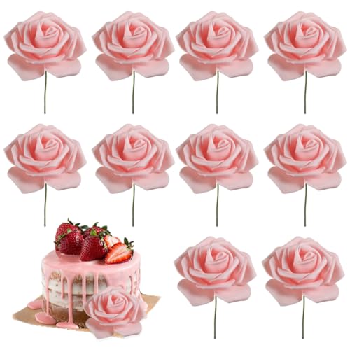 Muttertag Kuchen Topper, Frauentag Kuchen -Topper Rose Blumentopper für 3.8 Göttin Festival Mutter Party Dekor 10pcs 7, 5x20 cm, Rosenblume Muttertag Kuchen Topper, Frauentag Kuchen -Topper Rose Blumentopper für 3.8 Göttin Festival Mutter Party Dekor 10pcs 7, 5x20 cm, Rosenblume von Peosaard