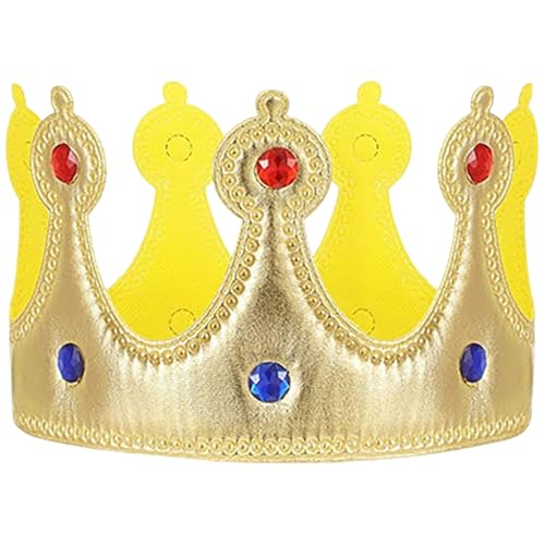 Peosaard King Crown, Kindergeburtstagskronen, Gold Tiara, Königsköniginhut mit Edelsteinen für Kinder, Jungens, Mädchen, Feier für Geburtstagsfeier. Peosaard King Crown, Kindergeburtstagskronen, Gold Tiara, Königsköniginhut mit Edelsteinen für Kinder, Jungens, Mädchen, Feier für Geburtstagsfeier. von Peosaard