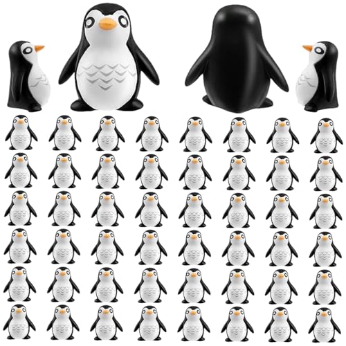 Peosaard Miniatur -Pinguin -Figuren, 50 Prozent winzige Harztiere, Mini -Pinguin für Fairy Garden Micro Landschaft Winter Weihnachtsdekor/0, 8 x 1 Zoll Peosaard Miniatur -Pinguin -Figuren, 50 Prozent winzige Harztiere, Mini -Pinguin für Fairy Garden Micro Landschaft Winter Weihnachtsdekor/0, 8 x 1 Zoll von Peosaard