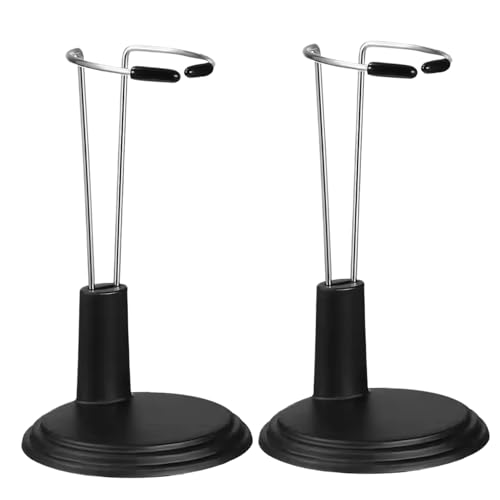 Peosaard Puppenständer, 2pcs einstellbare Puppeninhaber Ständer mit runder Basi von Peosaard