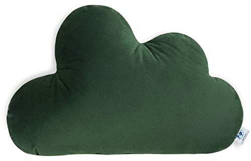 Pepi - Kuschelkissen Kinder - Wolkenkissen - Handgenäht Kissen Kinderzimmer - Baby Kissen Wolke Deko - Kinderkissen Dark Green Pepi - Kuschelkissen Kinder - Wolkenkissen - Handgenäht Kissen Kinderzimmer - Baby Kissen Wolke Deko - Kinderkissen Dark Green von Pepi MADE IN POLAND