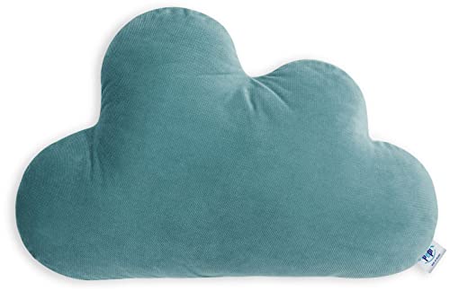 Pepi - Kuschelkissen Kinder - Wolkenkissen - Handgenäht Kissen Kinderzimmer - Baby Kissen Wolke Deko - Kinderkissen Emerald Pepi - Kuschelkissen Kinder - Wolkenkissen - Handgenäht Kissen Kinderzimmer - Baby Kissen Wolke Deko - Kinderkissen Emerald von Pepi MADE IN POLAND