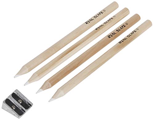 Pepperell Kreidestifte aus echtem Schiefer, 5 Stück mit Spitzer Pepperell Kreidestifte aus echtem Schiefer, 5 Stück mit Spitzer von Pepperell Crafts