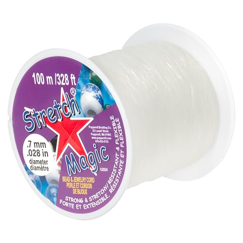 Pepperell SMF10001 Stretchschnur für Perlen und Schmuck, 7 mm x 100 m, transparent Pepperell SMF10001 Stretchschnur für Perlen und Schmuck, 7 mm x 100 m, transparent von Stretch Magic