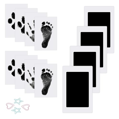 Inkless Baby Hand- und Fußabdruck-Set, Abdruckkarten, Babygeschenke, Baby-Hand- und Fußabdruck-Set, Baby-Fußabdruck- und Handabdruck-Set, Baby-Scan-Fotorahmen, Pfotenabdruck-Set für Hunde von Peppy