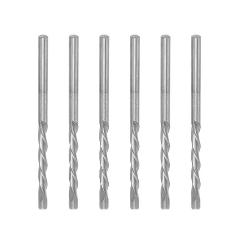 50pcs Bohrbitset, 1/8 Zoll Bohrer Bits Hochgeschwindigkeits -Stahl -Spiralsägen -Bit -Set für Kunststoff, Holz und Metall (Silber) von PerGar