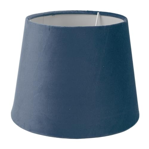 PerGar Stoff-Lampenschirm, E27 E14 Kleiner Lampenschirm, Austauschbarer Stoff-Lampenschirm, Samt, Konische Dekorative Lampe, Ersatzschirm für Wohnzimmer, Schlafzimmer, Tischlampe, (Blau) von PerGar
