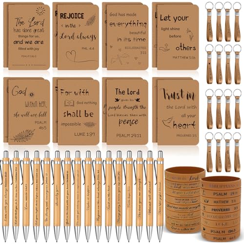 PerKoop 64 Stück inspirierende Geschenke, Großpackung, 16 motivierende Notizbücher, Tagebuch, 16 Kugelschreiber, 16 Armbänder, 16 Schlüsselanhänger für Lehrer, Büro, Frauen, Mitarbeiter, Partygeschenk PerKoop 64 Stück inspirierende Geschenke, Großpackung, 16 motivierende Notizbücher, Tagebuch, 16 Kugelschreiber, 16 Armbänder, 16 Schlüsselanhänger für Lehrer, Büro, Frauen, Mitarbeiter, Partygeschenk von PerKoop