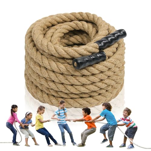 Natürliches Juteseil, 0,4 x 15,2 m, 28 m Länge, kann DIY Landschaftsdekoration, Tauziehen, Gartenarbeit, Handwerk verwendet werden Natürliches Juteseil, 0,4 x 15,2 m, 28 m Länge, kann DIY Landschaftsdekoration, Tauziehen, Gartenarbeit, Handwerk verwendet werden von Perantlb
