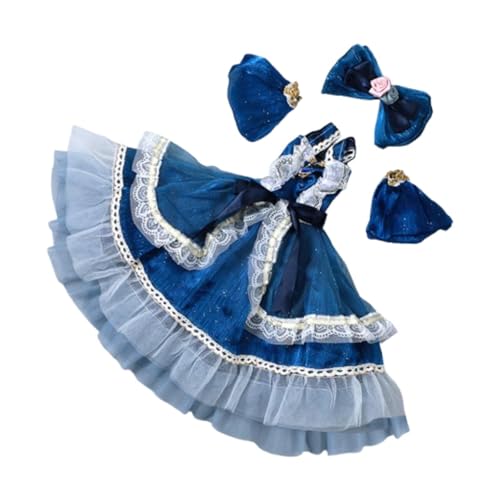 Perfeclan 1/3 Doll Prinzessin Kleider Doll Kleidung Fashion für Kinder Geburtstagsgeschenk, Bildungsfoto Requisiten Kostümkleid, für 60 cm Puppen, Dunkelblau Perfeclan 1/3 Doll Prinzessin Kleider Doll Kleidung Fashion für Kinder Geburtstagsgeschenk, Bildungsfoto Requisiten Kostümkleid, für 60 cm Puppen, Dunkelblau von Perfeclan