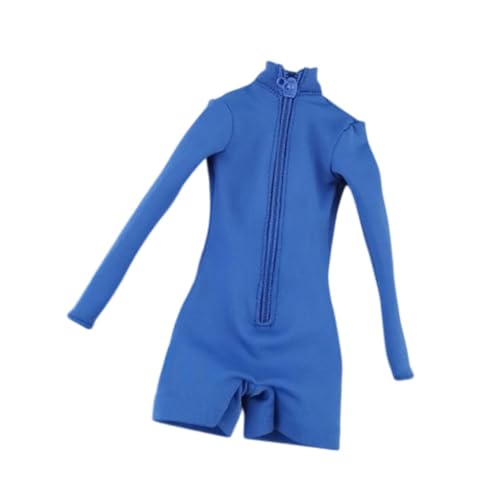 Perfeclan 1/6 Actionfiguren Anzug Kostümzubehör Miniature weibliche Figur Kleidung weibliches Puppen -Outfit für 12 '' Action Geschenke, Blau von Perfeclan
