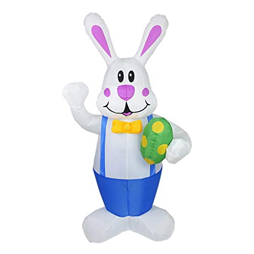 Perfeclan 1,9m Aufblasbarer Osterhase Leuchtender Hase mit Aufblasbaren LED Partylichtern, Aufblasbare Ostern Outdoor Indoor Dekoration, Osterdekorationen für Rasen, Hof, Garten, Zuhause Perfeclan 1,9m Aufblasbarer Osterhase Leuchtender Hase mit Aufblasbaren LED Partylichtern, Aufblasbare Ostern Outdoor Indoor Dekoration, Osterdekorationen für Rasen, Hof, Garten, Zuhause von Perfeclan
