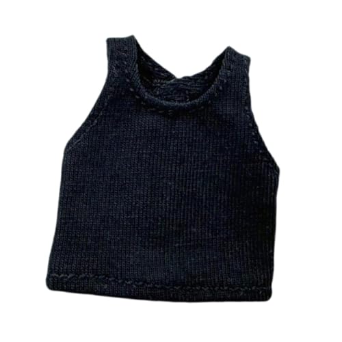 Perfeclan 1:12 BJD Puppenpullover Weste Cosplay Kleidung Foto Requisiten up Top für 14cm Action Figur Prinzessin Puppe, Schwarz Perfeclan 1:12 BJD Puppenpullover Weste Cosplay Kleidung Foto Requisiten up Top für 14cm Action Figur Prinzessin Puppe, Schwarz von Perfeclan