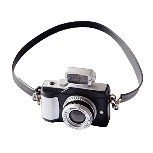 Perfeclan 1:12 Miniatur Digital Kamera mit Lanyard SLR Simulation Kamera Modell für Puppenhaus Dekoration 1/6 BJD Puppen Kleidung Zubehör - Stil 1 Perfeclan 1:12 Miniatur Digital Kamera mit Lanyard SLR Simulation Kamera Modell für Puppenhaus Dekoration 1/6 BJD Puppen Kleidung Zubehör - Stil 1 von Perfeclan