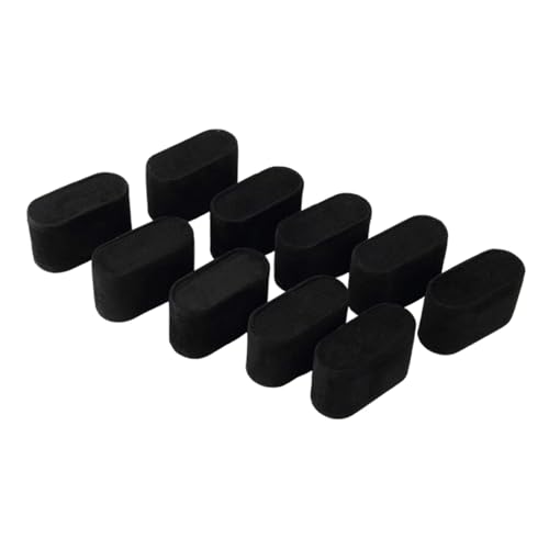 Perfeclan 10 Stück Uhrenkissen, Armbandkissen, tragbar für Armreifen, Mehrzweck-Schmuck-Displaykissen, für Schmuckschatulle, Zuhause, Schwarzer Samt von Perfeclan