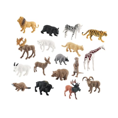Perfeclan 17pcs Tiere Modell Jungle Animals Figuren Miniatur -Spielset Kuchen Topper Kinder Bildungsspielzeugschreibtisch Ornament Tischdekoration Perfeclan 17pcs Tiere Modell Jungle Animals Figuren Miniatur -Spielset Kuchen Topper Kinder Bildungsspielzeugschreibtisch Ornament Tischdekoration von Perfeclan