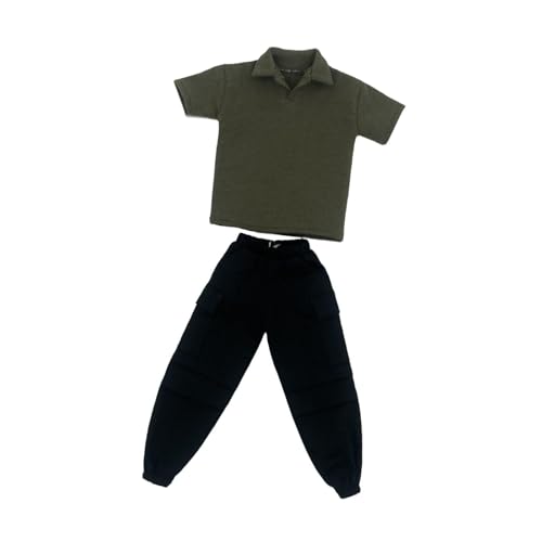 Perfeclan 2 Stücke Mode 1/6 Kurzarm T-Shirt und Hosen Kleidungsstück Miniatur Kleidung Kostüm für 12 "Puppe Modell Dress up Zubehör, GrÜn Perfeclan 2 Stücke Mode 1/6 Kurzarm T-Shirt und Hosen Kleidungsstück Miniatur Kleidung Kostüm für 12 "Puppe Modell Dress up Zubehör, GrÜn von Perfeclan