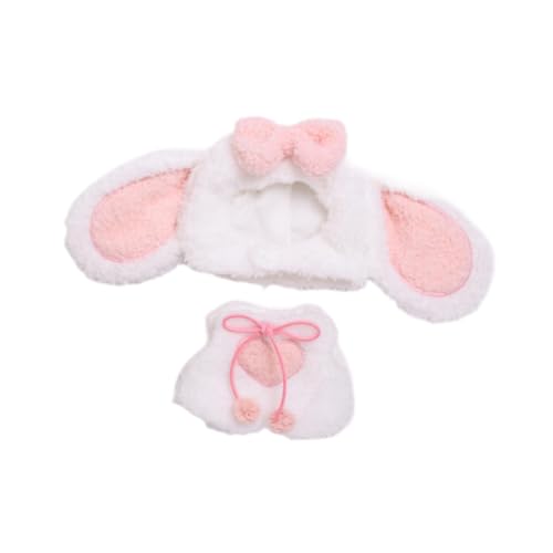Perfeclan 2X Fashion Dolls Bunny Jumpsuit und Mütze, handgemachte Kleidung Miniaturkleidung für 15–17 cm Puppen, Halloweengeschenke, Geburtstagsgeschenke Perfeclan 2X Fashion Dolls Bunny Jumpsuit und Mütze, handgemachte Kleidung Miniaturkleidung für 15–17 cm Puppen, Halloweengeschenke, Geburtstagsgeschenke von Perfeclan