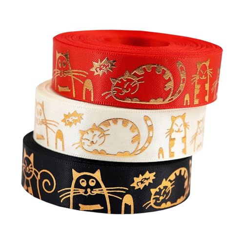 Perfeclan 3-teilige Geschenkverpackungsbänder, dekorativ, niedlich, mehrzweckbedruckt, Bastelbänder für Feiertage, Geburtstage, Kuchenschachteln, Perfeclan 3-teilige Geschenkverpackungsbänder, dekorativ, niedlich, mehrzweckbedruckt, Bastelbänder für Feiertage, Geburtstage, Kuchenschachteln, von Perfeclan