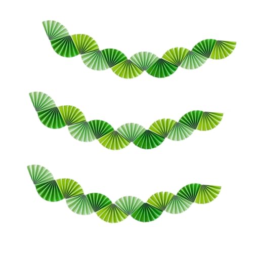 Perfeclan 3X Papierfächer-Girlande, Hintergrund, dekorative Deckendekoration zum Aufhängen für -Babyparty, Jubiläumsparty-, GrÜn Perfeclan 3X Papierfächer-Girlande, Hintergrund, dekorative Deckendekoration zum Aufhängen für -Babyparty, Jubiläumsparty-, GrÜn von Perfeclan