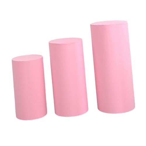 Perfeclan 3X Zylinder Sockel Abdeckungen Zylinder Dessert Sockel Abdeckungen Party Liefert Elastische Sockel Stehen Säule Abdeckungen für Party Decor, Hell-Pink Perfeclan 3X Zylinder Sockel Abdeckungen Zylinder Dessert Sockel Abdeckungen Party Liefert Elastische Sockel Stehen Säule Abdeckungen für Party Decor, Hell-Pink von Perfeclan