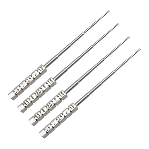 Perfeclan 4-teilige Drahtschlaufenstäbe, Drahtwickeldorn-Set zur Schmuckherstellung, Biegeringdorne 1,5 mm - 3,5 mm, Spulenvorrichtung Perfeclan 4-teilige Drahtschlaufenstäbe, Drahtwickeldorn-Set zur Schmuckherstellung, Biegeringdorne 1,5 mm - 3,5 mm, Spulenvorrichtung von Perfeclan