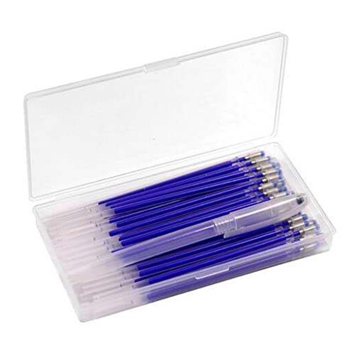 Perfeclan 40 Wärmelöschstifte Wärmelöschbare Stoffminen Markierstifte, Blau von Perfeclan