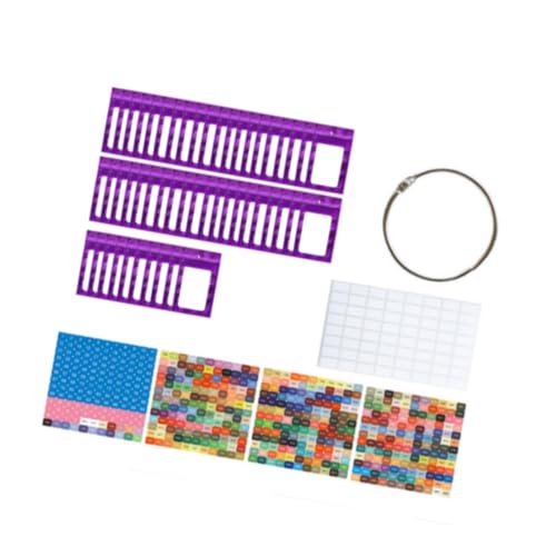 Perfeclan 50pcs kleine Perlen Organisator, Aufbewahrungsbeutel, Tool Accessoires, Selbstdichtbeutel mit Bindemittelringen, Lila von Perfeclan