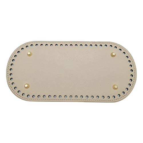 Perfeclan DIY Handgewebte Tasche PU Tasche Bottom Kissen DIY Geldbörse Taschenherstellung, Cremeweiß von Perfeclan