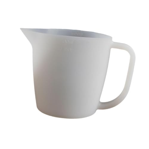 Perfeclan Farbmischbecher mit geteiltem Becher, 500 ml, mit Griff, DIY-Herstellung, Farbgießbecher, Malwerkzeuge für Kunstharzhandwerk, Zeichnen, Acrylfarbe, 1 Kanalteiler von Perfeclan