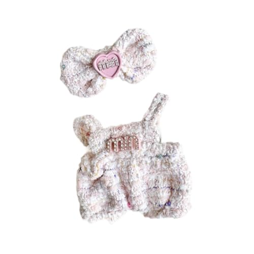 Perfeclan Hosenträgerhose für ausgestopfte Puppen, Kleidung für Plüschpuppen, Hose aus weichem Plüsch, für 6,69-Zoll-Puppen, Geschenk für kleine Mädchen Perfeclan Hosenträgerhose für ausgestopfte Puppen, Kleidung für Plüschpuppen, Hose aus weichem Plüsch, für 6,69-Zoll-Puppen, Geschenk für kleine Mädchen von Perfeclan
