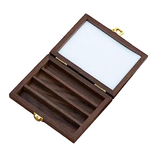 Perfeclan Leerer Aquarell-Palettenkasten mit Deckel, Holz-Farbkasten, Farbbehälter, tragbare Farbtablett-Box für Maler, OHNE 36 Gitter Perfeclan Leerer Aquarell-Palettenkasten mit Deckel, Holz-Farbkasten, Farbbehälter, tragbare Farbtablett-Box für Maler, OHNE 36 Gitter von Perfeclan