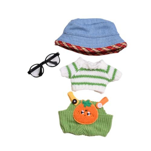 Perfeclan Oberteil und Hose für Plüschpuppen. Machen Sie Ihre eigenen Puppen. DIY-Lernkleidung für kleine Mädchen. Ankleide-Overall-Outfit für 14 cm, Hut Und Brille Perfeclan Oberteil und Hose für Plüschpuppen. Machen Sie Ihre eigenen Puppen. DIY-Lernkleidung für kleine Mädchen. Ankleide-Overall-Outfit für 14 cm, Hut Und Brille von Perfeclan