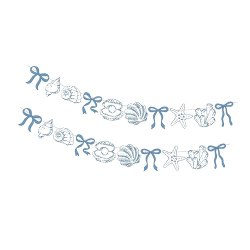 Perfeclan Papier-Hängedekoration mit Meeresmotiv, nautisch, für den Sommer, Blau Perfeclan Papier-Hängedekoration mit Meeresmotiv, nautisch, für den Sommer, Blau von Perfeclan