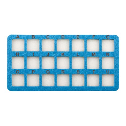 Perfeclan Perlenmatte, Perlenpad, 21-Raster, rechteckige Perlenmatte, DIY-Organizer-Board für DIY-Hobbys, Halsketten, Armbänder, Blau Perfeclan Perlenmatte, Perlenpad, 21-Raster, rechteckige Perlenmatte, DIY-Organizer-Board für DIY-Hobbys, Halsketten, Armbänder, Blau von Perfeclan