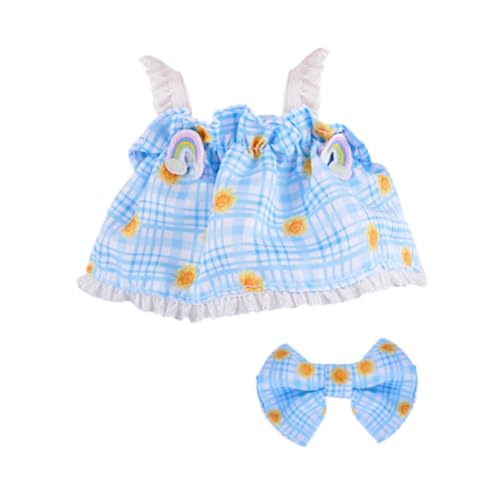 Perfeclan Plüschpuppe Hosentender Rock Kleidung DIY -Kostüme, Foto -Requisiten tun vor, Spielen mit Haarbogenscheibe Rock für 6,69 Zoll Puppe, Hellblau Perfeclan Plüschpuppe Hosentender Rock Kleidung DIY -Kostüme, Foto -Requisiten tun vor, Spielen mit Haarbogenscheibe Rock für 6,69 Zoll Puppe, Hellblau von Perfeclan