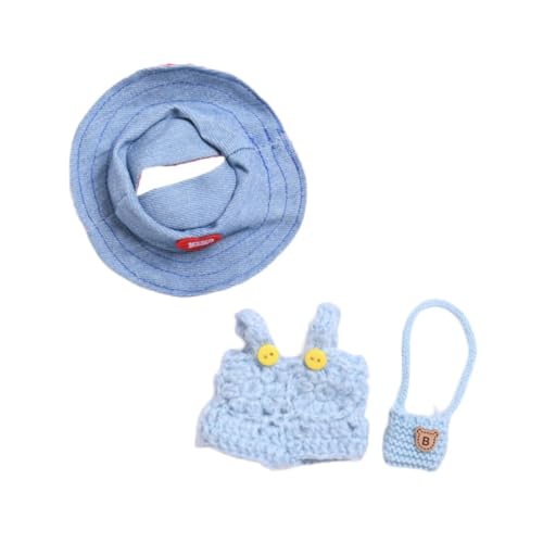 Perfeclan Puppe Kleidung Plüsch Puppe Zubehör Mode DIY Weiche Mini Cartoon Foto Requisiten Outfits Kostüme für 6,69'' Puppe Geburtstag Geschenke, Blaue Kleiderhuttasche Perfeclan Puppe Kleidung Plüsch Puppe Zubehör Mode DIY Weiche Mini Cartoon Foto Requisiten Outfits Kostüme für 6,69'' Puppe Geburtstag Geschenke, Blaue Kleiderhuttasche von Perfeclan