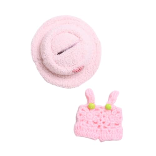 Perfeclan Puppe Kleidung Plüsch Puppe Zubehör Mode DIY Weiche Mini Cartoon Foto Requisiten Outfits Kostüme für 6,69'' Puppe Geburtstag Geschenke, Rosa Kleiderhut Perfeclan Puppe Kleidung Plüsch Puppe Zubehör Mode DIY Weiche Mini Cartoon Foto Requisiten Outfits Kostüme für 6,69'' Puppe Geburtstag Geschenke, Rosa Kleiderhut von Perfeclan
