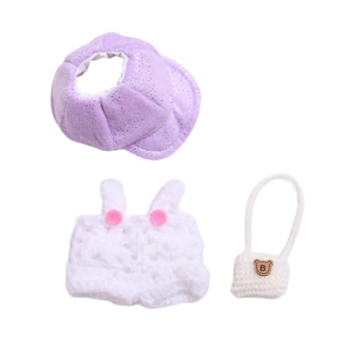 Perfeclan Puppe Kleidung Plüsch Puppe Zubehör Mode DIY Weiche Mini Cartoon Foto Requisiten Outfits Kostüme für 6,69'' Puppe Geburtstag Geschenke, Weiße Kleiderhuttasche Perfeclan Puppe Kleidung Plüsch Puppe Zubehör Mode DIY Weiche Mini Cartoon Foto Requisiten Outfits Kostüme für 6,69'' Puppe Geburtstag Geschenke, Weiße Kleiderhuttasche von Perfeclan