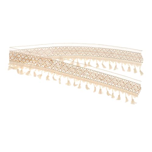 Perfeclan Quaste Fransenbesatz 36 DIY ACCS Ribbon Bälle Neuheit Ersatzteile -Kissenbordüre Spitze für Hut/Millinery Handstricken, EIN von Perfeclan