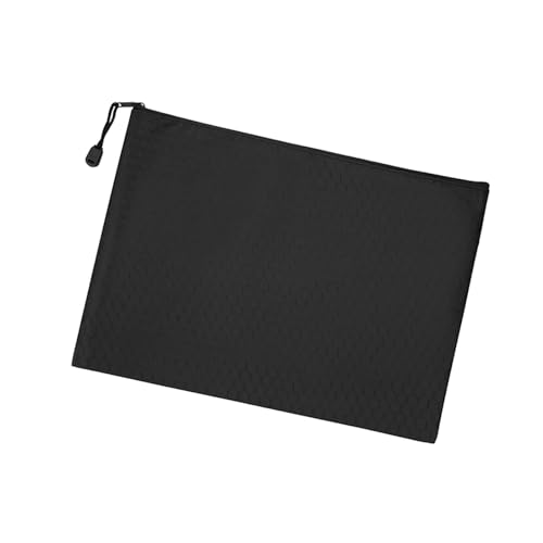 Perfeclan Reißverschlusstasche, tragbar, Mehrzweck-Oxford-Stoff-Organizer, schwarze Dokumententasche, Aufbewahrungstasche für Brettspiele, Kosmetik, Make-up, A5 Perfeclan Reißverschlusstasche, tragbar, Mehrzweck-Oxford-Stoff-Organizer, schwarze Dokumententasche, Aufbewahrungstasche für Brettspiele, Kosmetik, Make-up, A5 von Perfeclan