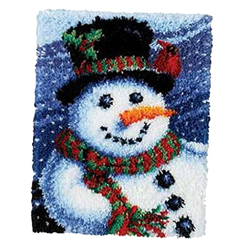 Perfeclan Weihnachten Knüpfteppich Formteppich und Erwachsene zum Selber Knüpfen Teppich Latch Hook Kit, Schneemann, 52x38cm Perfeclan Weihnachten Knüpfteppich Formteppich und Erwachsene zum Selber Knüpfen Teppich Latch Hook Kit, Schneemann, 52x38cm von Perfeclan