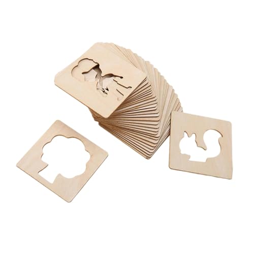 Perfeclan Zeichenschablonen für Kinder, Kreideschablonen aus Holz, pädagogische DIY-Malschablonen, Malvorlagen für Kleinkinder, Kunsthandwerk, 55 Stücke Perfeclan Zeichenschablonen für Kinder, Kreideschablonen aus Holz, pädagogische DIY-Malschablonen, Malvorlagen für Kleinkinder, Kunsthandwerk, 55 Stücke von Perfeclan
