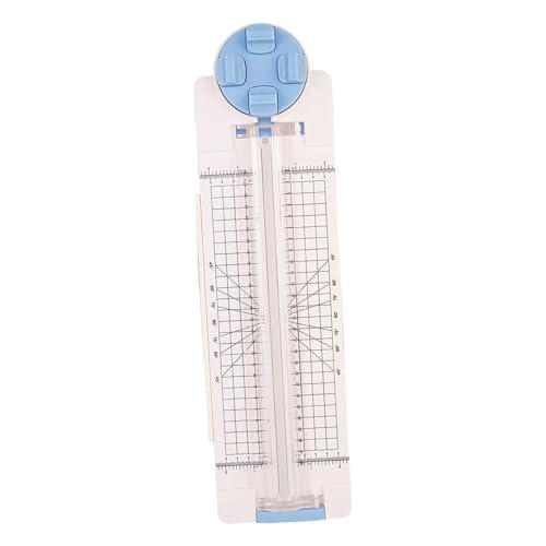 perfeclan 4-in-1-Papierschneider, Schneidemaschine für Bastelpapier, gerade, gewellte, gepunktete Rillen für Postkarten, Karten, Fotos, Blau perfeclan 4-in-1-Papierschneider, Schneidemaschine für Bastelpapier, gerade, gewellte, gepunktete Rillen für Postkarten, Karten, Fotos, Blau von Perfeclan