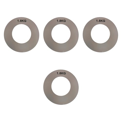 perfeclan 4PCS Langhantel Gewicht Aufkleber Langhantel erinnern Etiketten mit Gewichtsbezeichnungsaufklebern für Trainingstrainer der Innenausstattung im, 1.8 Kg von Perfeclan
