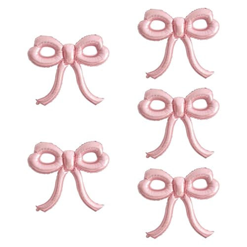 perfeclan 5x Bogenballons Aluminiumfolienballons Multifunktional Wohngeburtstagsfeier Dekorationen Ornament für Hochzeit, Rosa von Perfeclan