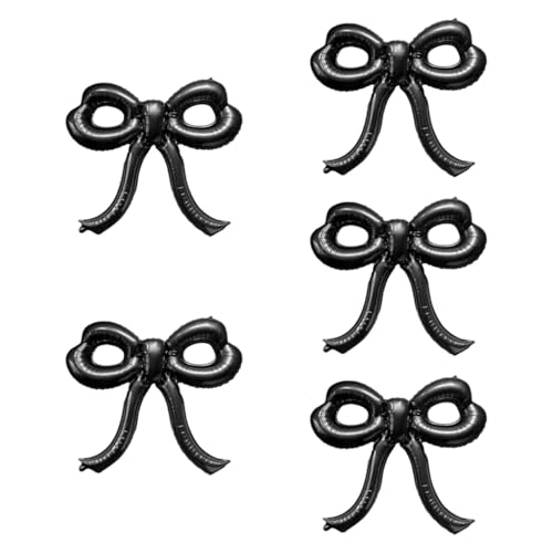 perfeclan 5x Bogenballons Aluminiumfolienballons Multifunktional Wohngeburtstagsfeier Dekorationen Ornament für Hochzeit, Schwarz perfeclan 5x Bogenballons Aluminiumfolienballons Multifunktional Wohngeburtstagsfeier Dekorationen Ornament für Hochzeit, Schwarz von Perfeclan