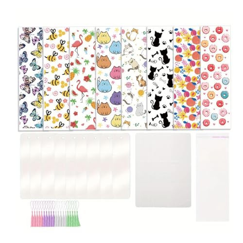 perfeclan Acryl Lesezeichen Klare Lesezeichen für Buchliebhaber für Kinder Klassenzimmer mit Farbenfrohen Quasten für DIY Craft Book Page Marks, Stil b perfeclan Acryl Lesezeichen Klare Lesezeichen für Buchliebhaber für Kinder Klassenzimmer mit Farbenfrohen Quasten für DIY Craft Book Page Marks, Stil b von Perfeclan